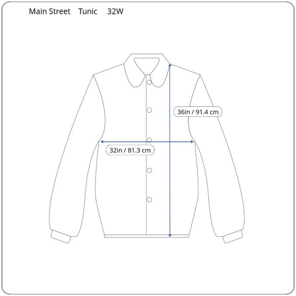 Main Street Blues Womens Plus 32W Blue Multicolored 3/4 Sleeve Tunic Blouse Top - Picture 3 of 9